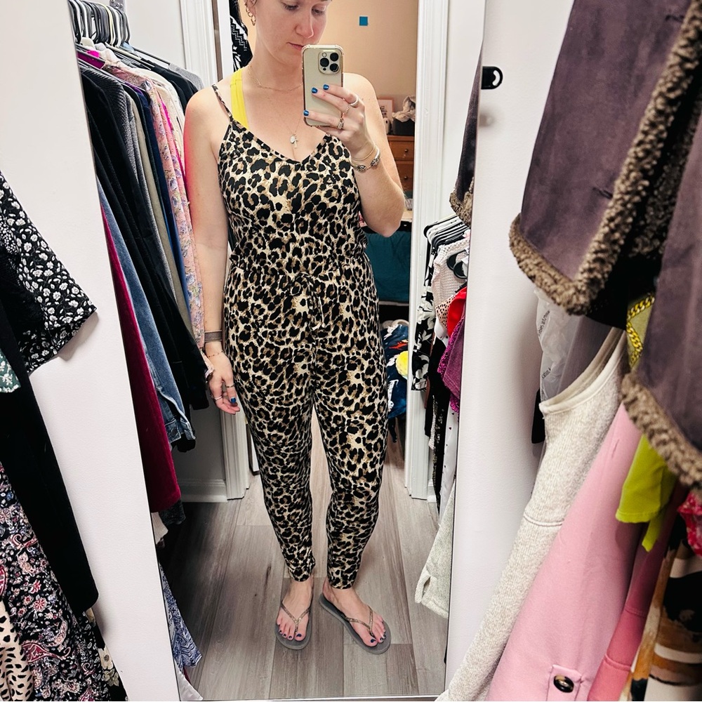 Leopard Print Jumpsuit